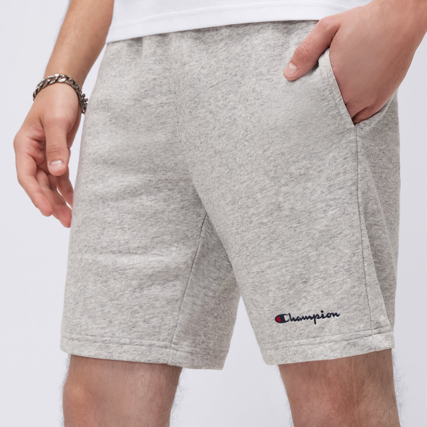 Spodenki męskie CHAMPION SZORTY BERMUDA 219906em021 kolor szary