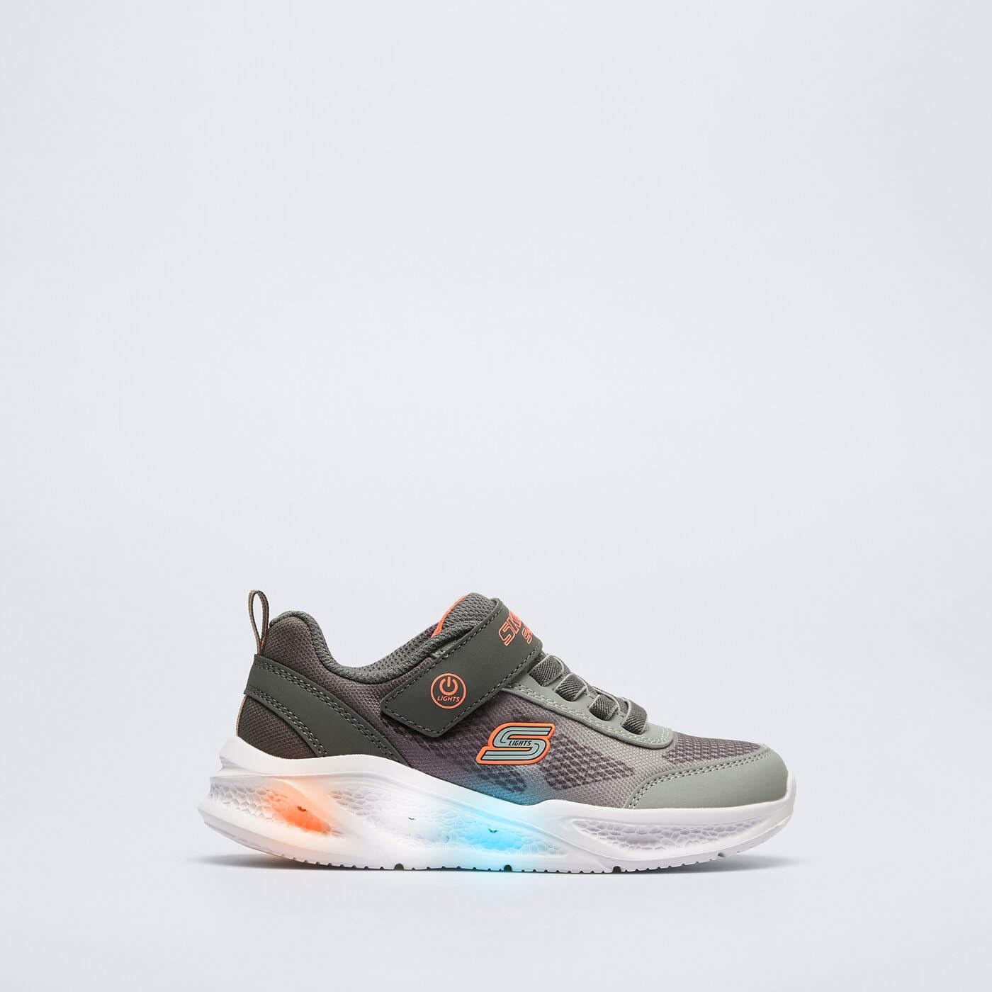 Buty dziecięce SKECHERS METEOR-LIGHTS 401495lccgy kolor szary