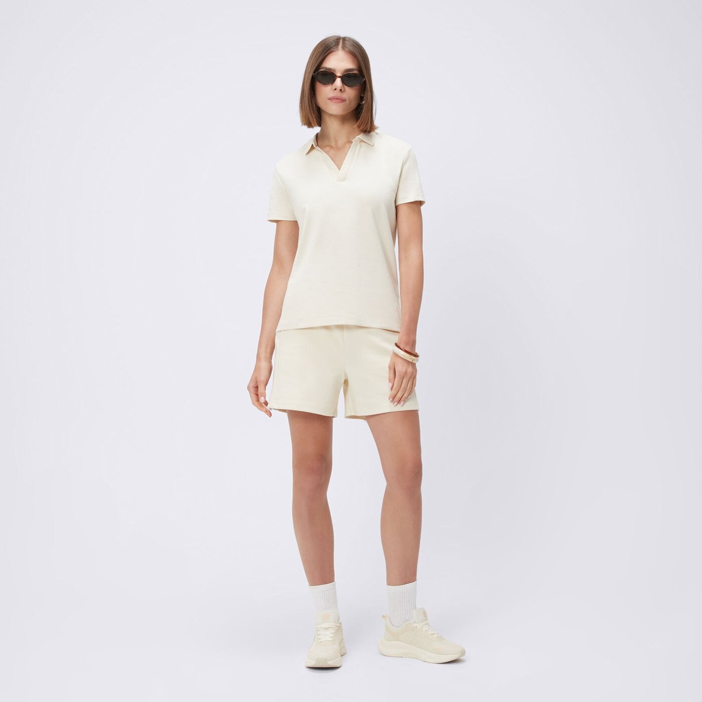 Koszulka polo damska UMBRO POLO ESS ul125pod02004 kolor beżowy