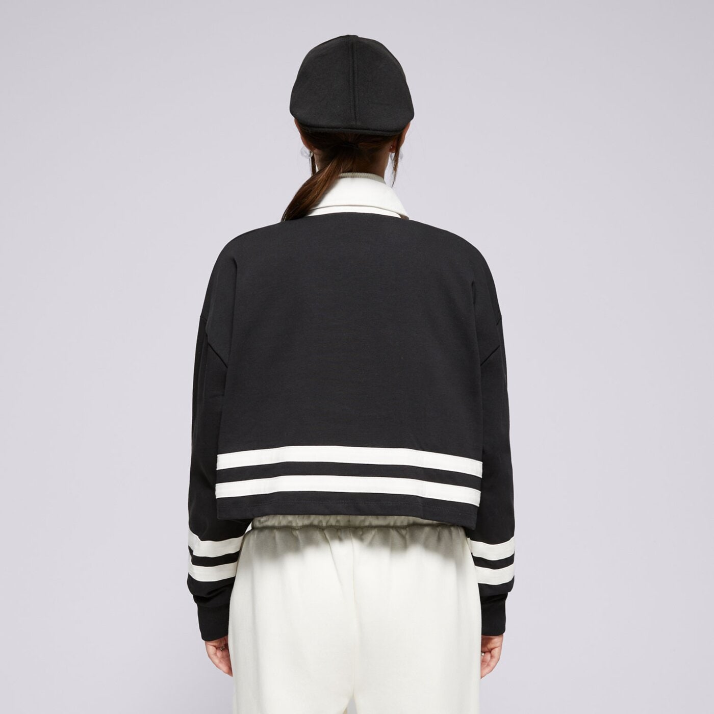 Koszulka polo damska ELLESSE POLO SOMBRA CROPPED RUGBY TOP BLK sgx21025011 kolor czarny