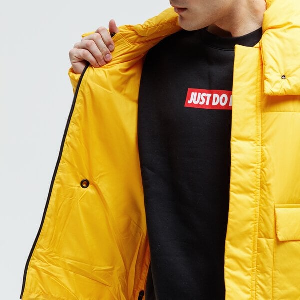 Kurtka zimowa męska ADIDAS KURTKA BIG BAFFLE JKT dz1431 kolor żółty