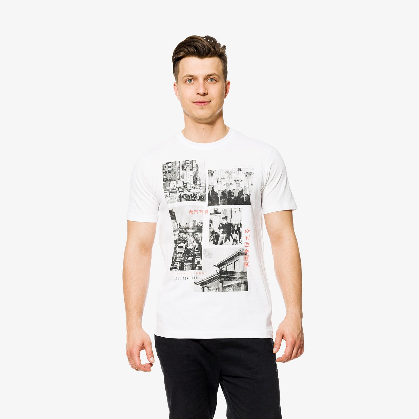 Koszulka męska FEEWEAR T-SHIRT SS MAXIM fw18tsm39001 kolor biały