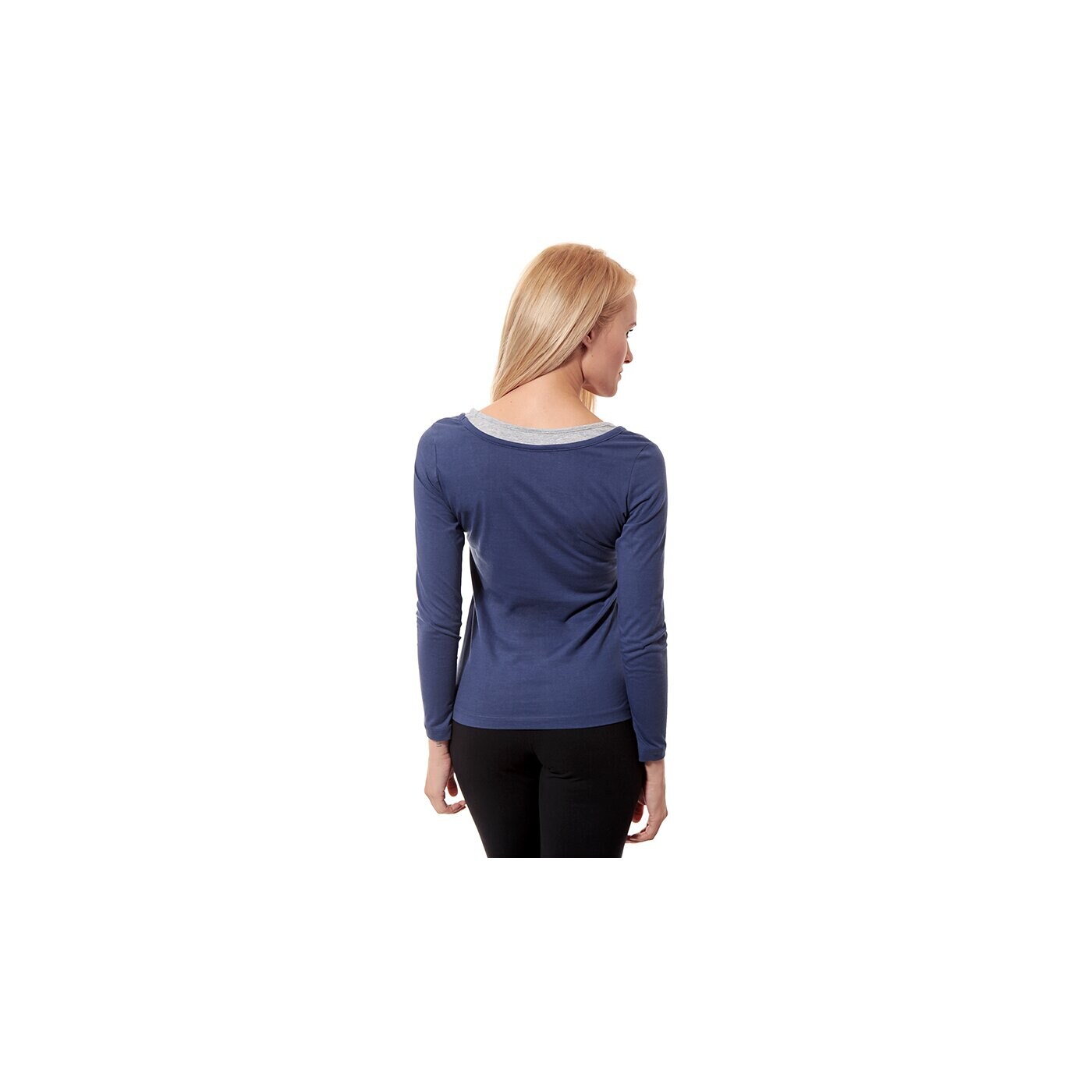 Koszulka damska LOTTO T-SHIRT TS LS EASY W r1707 kolor granatowy