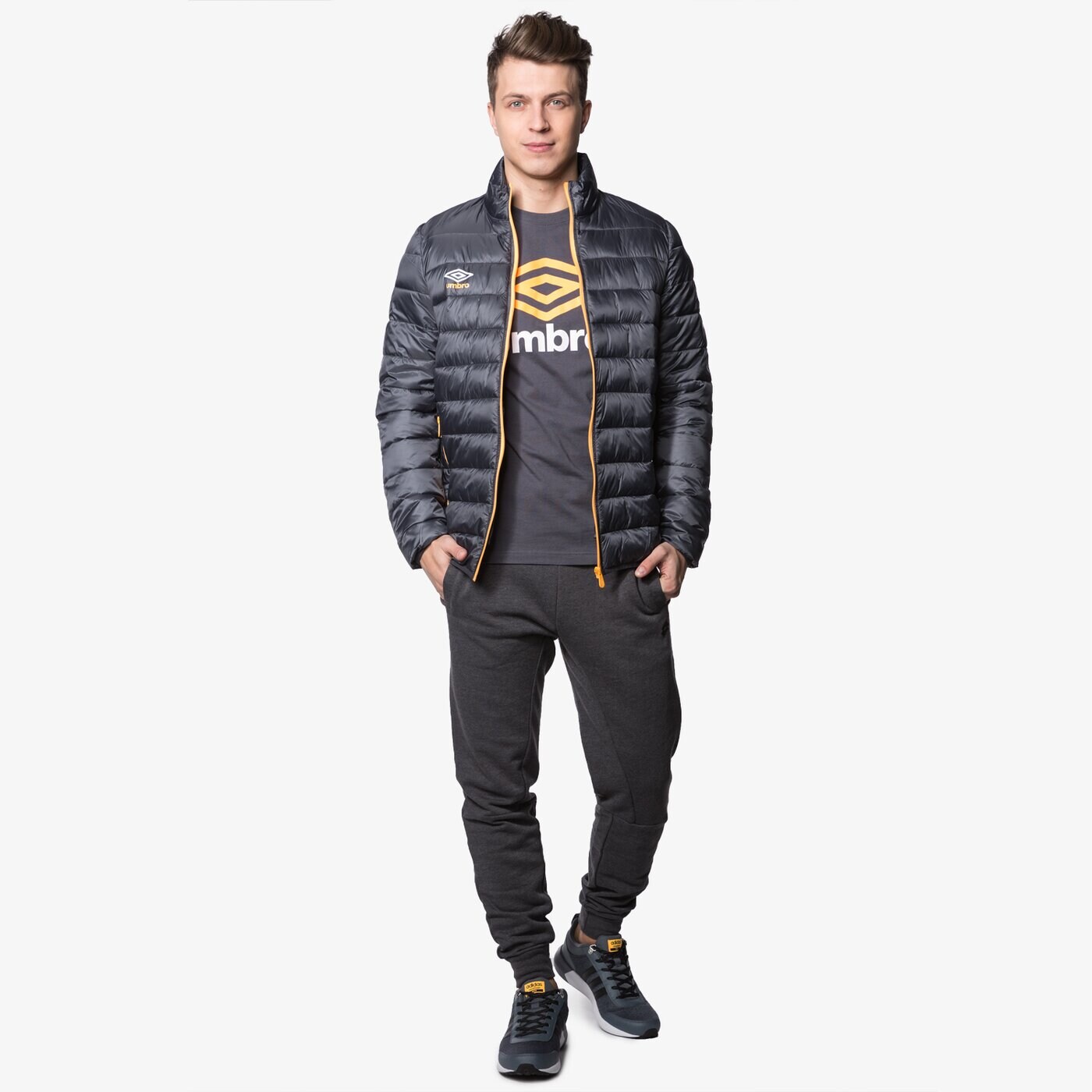 Kurtka przejściowa męska UMBRO KURTKA ULTRA LIGHT POLYFILL 64557uenx kolor szary