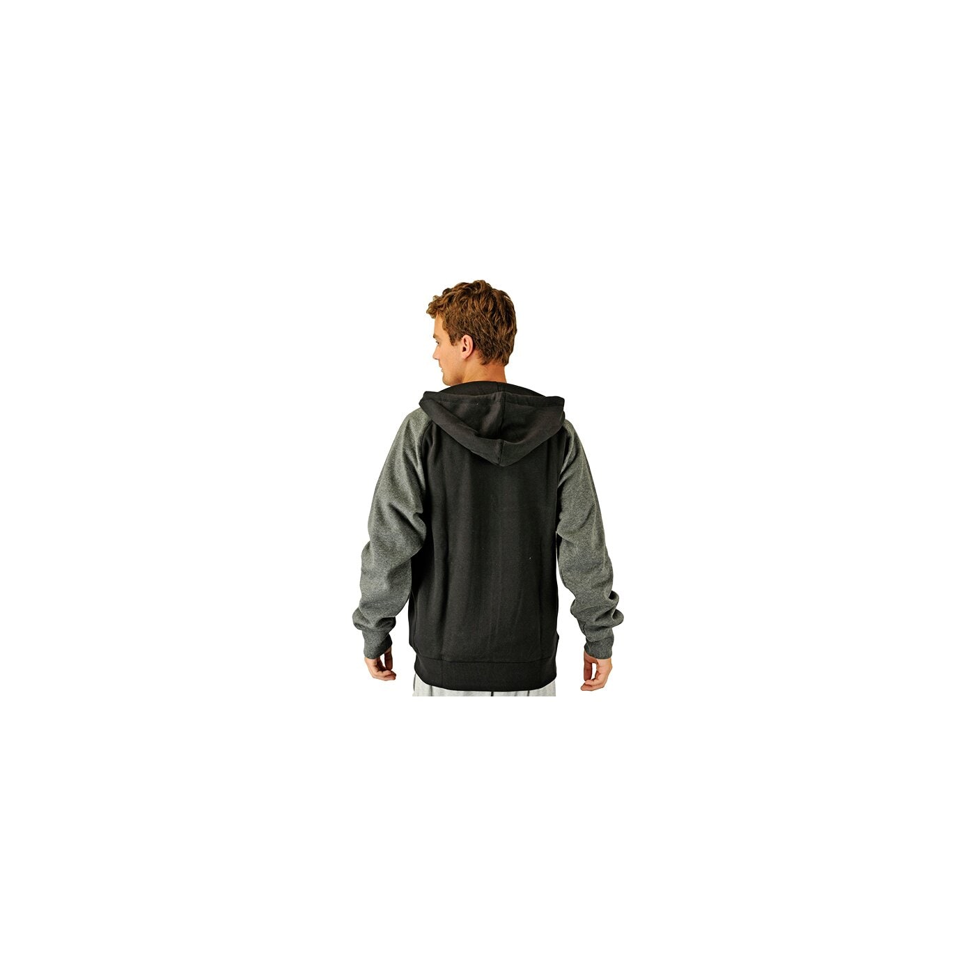 Bluza męska REEBOK POLAR FLEECE FZ HOODY BLACK w05752 kolor czarny