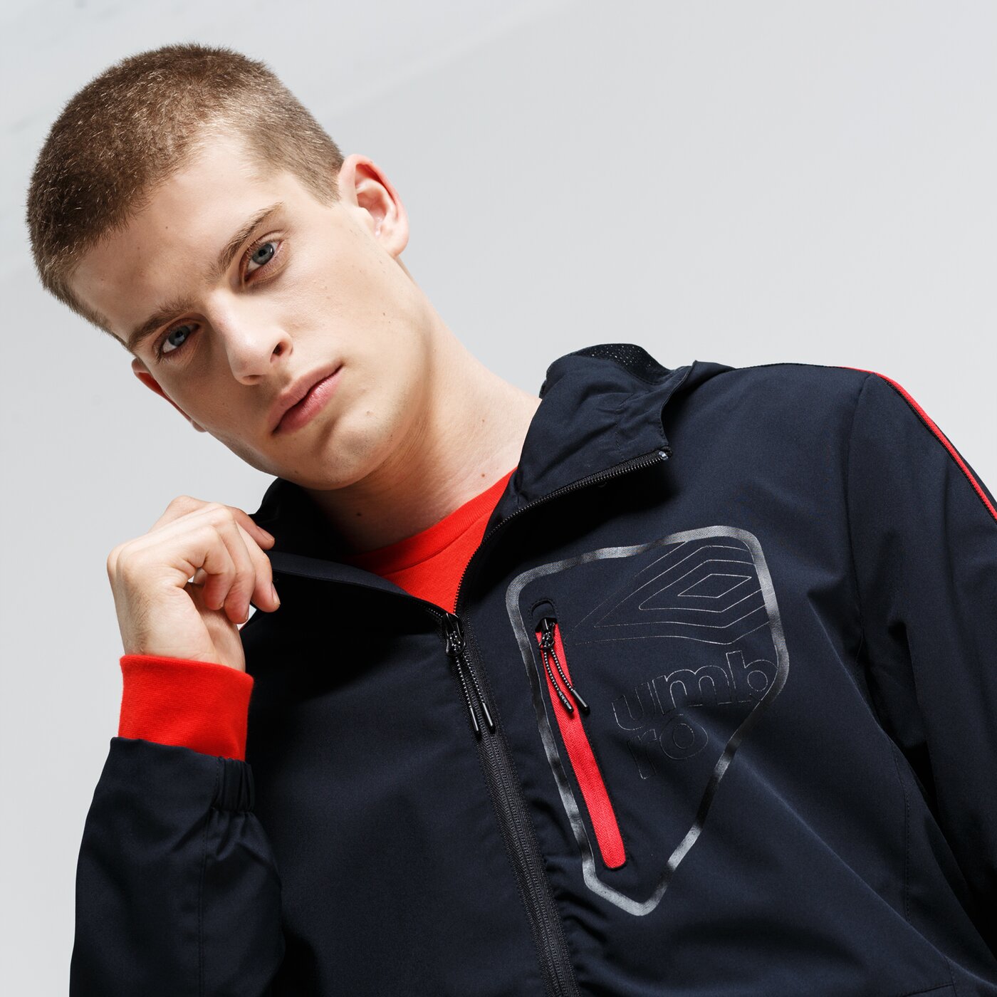 Kurtka zimowa męska UMBRO KURTKA BART ul39kum44001 kolor czarny