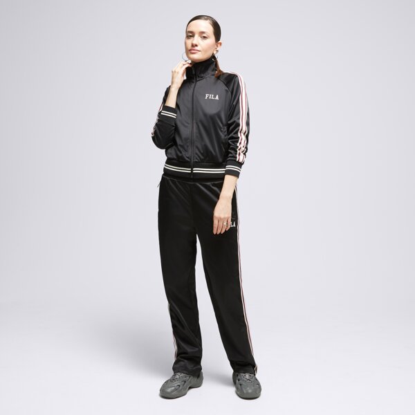 Bluza damska FILA BLUZA Z KAPTUREM STRIPE PLY JKT BK/PK koablk kolor czarny