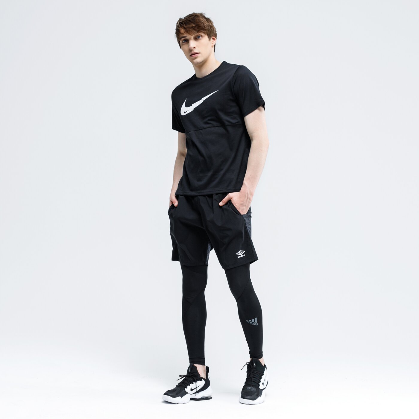 Koszulka męska NIKE T-SHIRT M NK BREATHE RUN SS WR PO GX cj5386-010 kolor czarny