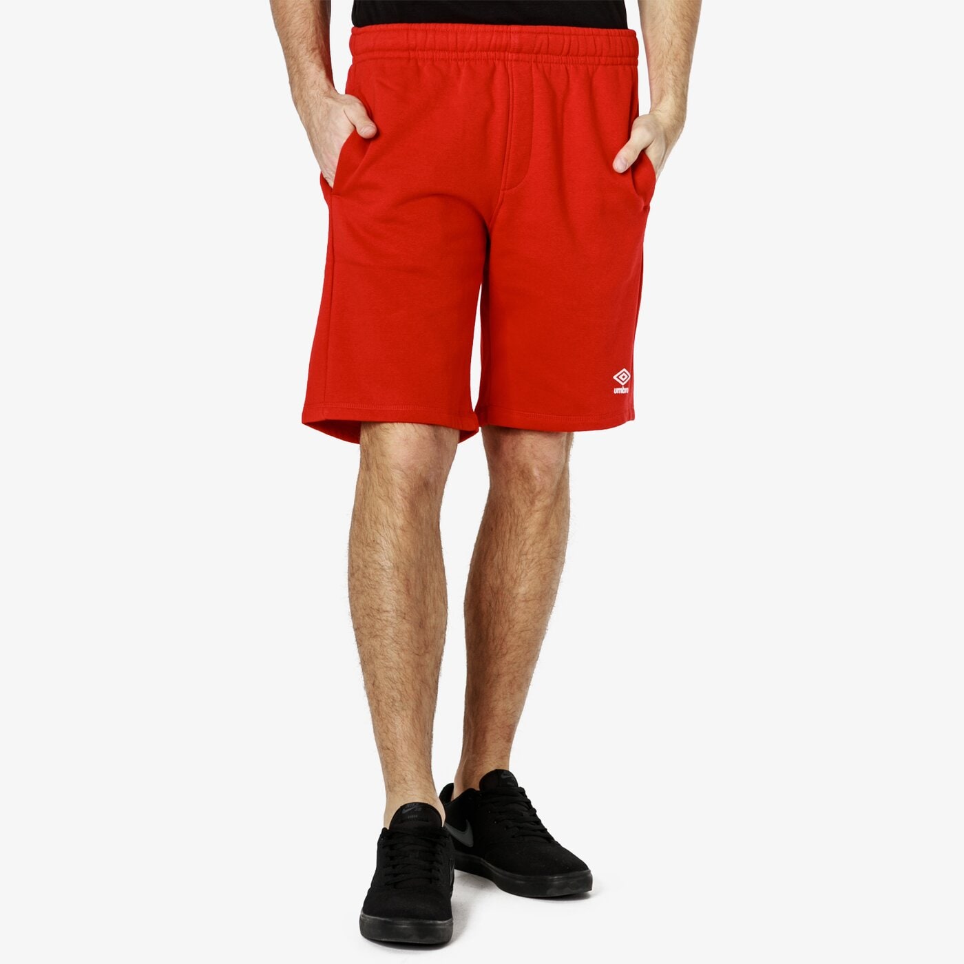 Spodenki męskie UMBRO SZORTY FW FLEECE 65362u-gsg kolor czerwony