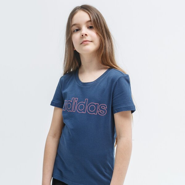 Koszulka dziecięca ADIDAS T-SHIRT SS G LIN T gn4051 kolor granatowy