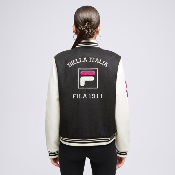 Kurtka przejściowa damska FILA KURTKA VRSTY BMBR JKT BK/PK gaiablk kolor czarny