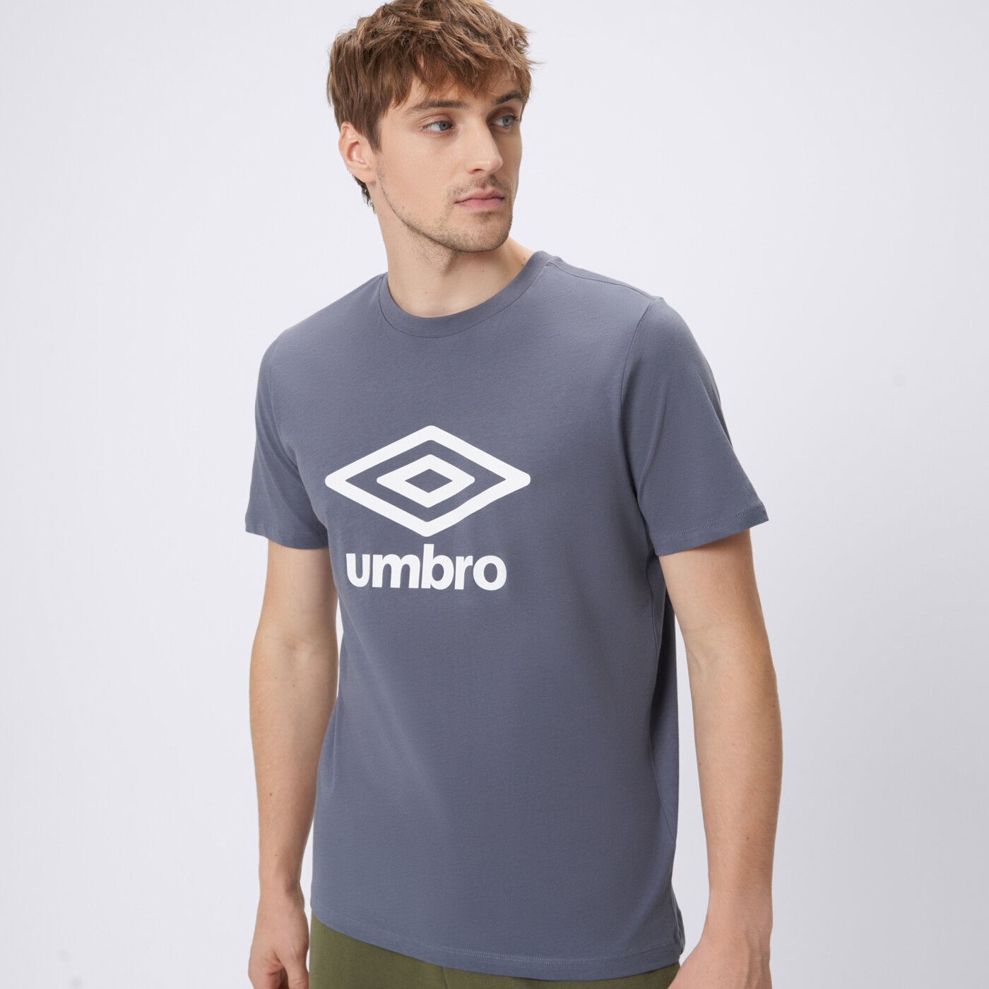 Koszulka męska UMBRO T-SHIRT LARGE LOGO 66413u-dhs kolor niebieski