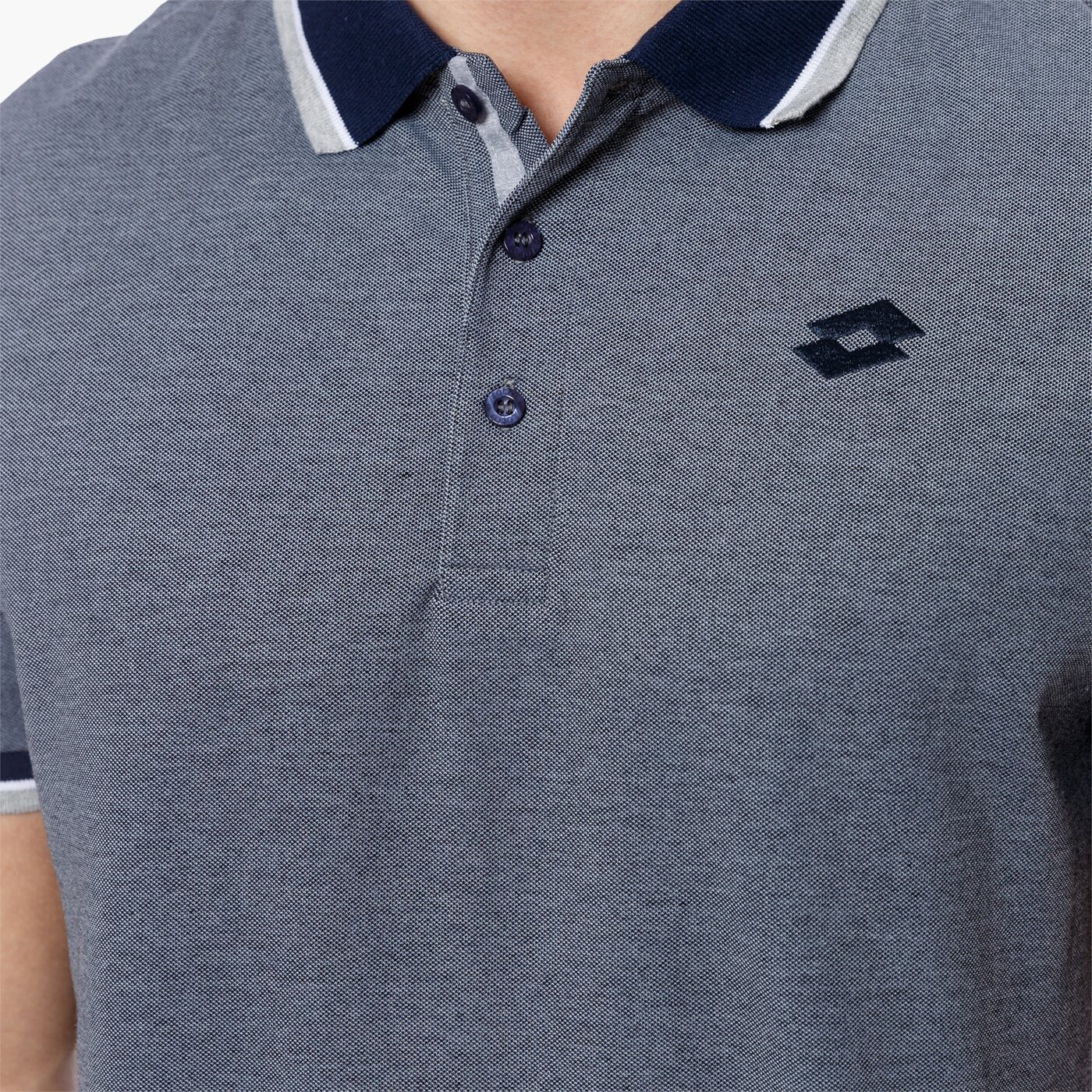 Koszulka polo męska LOTTO POLO L73 PLUS s6893 kolor granatowy