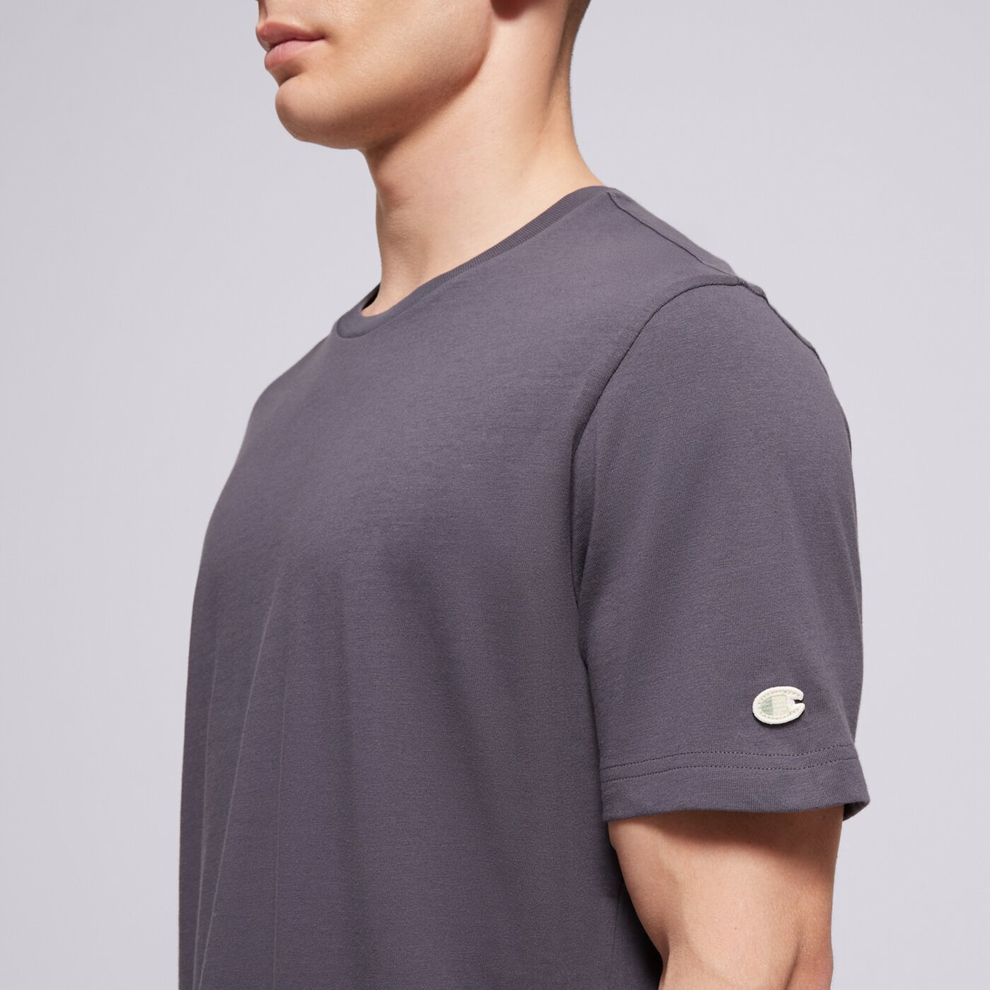 Koszulka męska CHAMPION T-SHIRT SS TEE 220425 vs517 kolor czarny