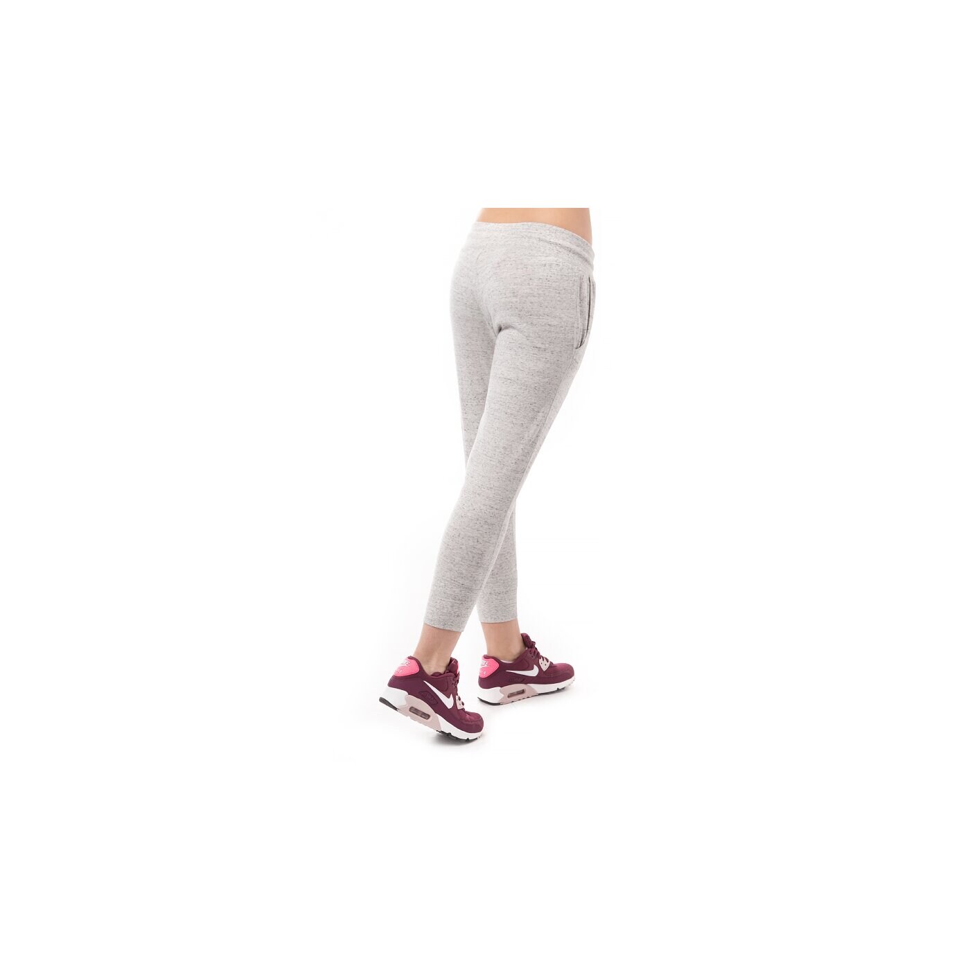 Spodnie dresowe damskie NIKE SPODNIE GYM VINTAGE CAPRI 668933050 kolor szary