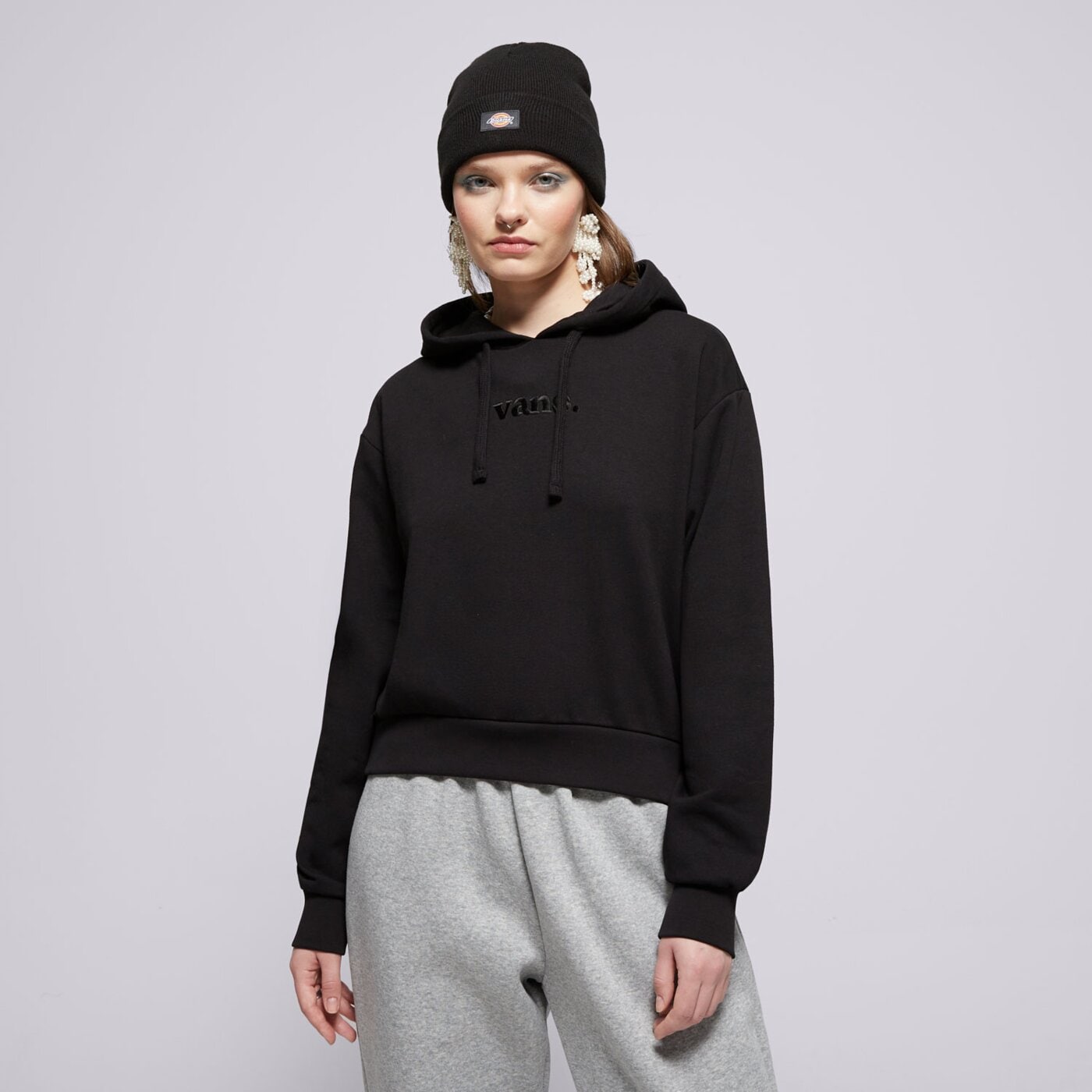 Bluza damska VANS BLUZA Z KAPTUREM W ESSENTIAL FT RLX PO vn000jf6blk kolor czarny