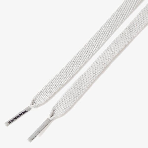  TUBE LACES SZNURÓWKI SILVER FLAT 1015309 kolor szary