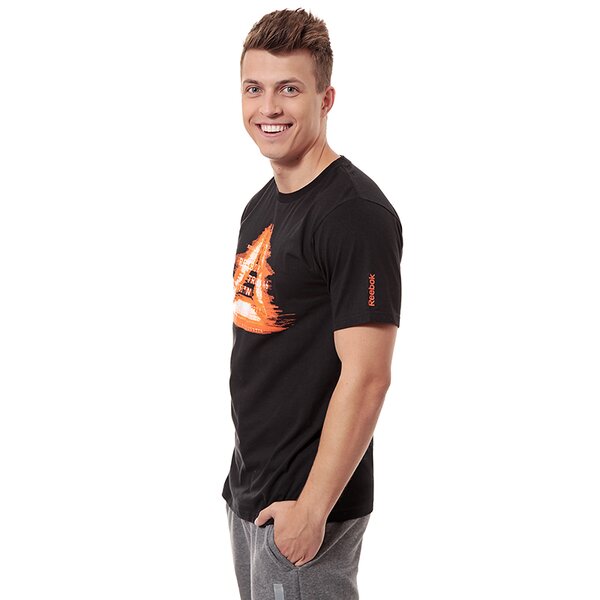 Koszulka męska REEBOK T-SHIRT RBK GLITCH GRPH z89707 kolor czarny