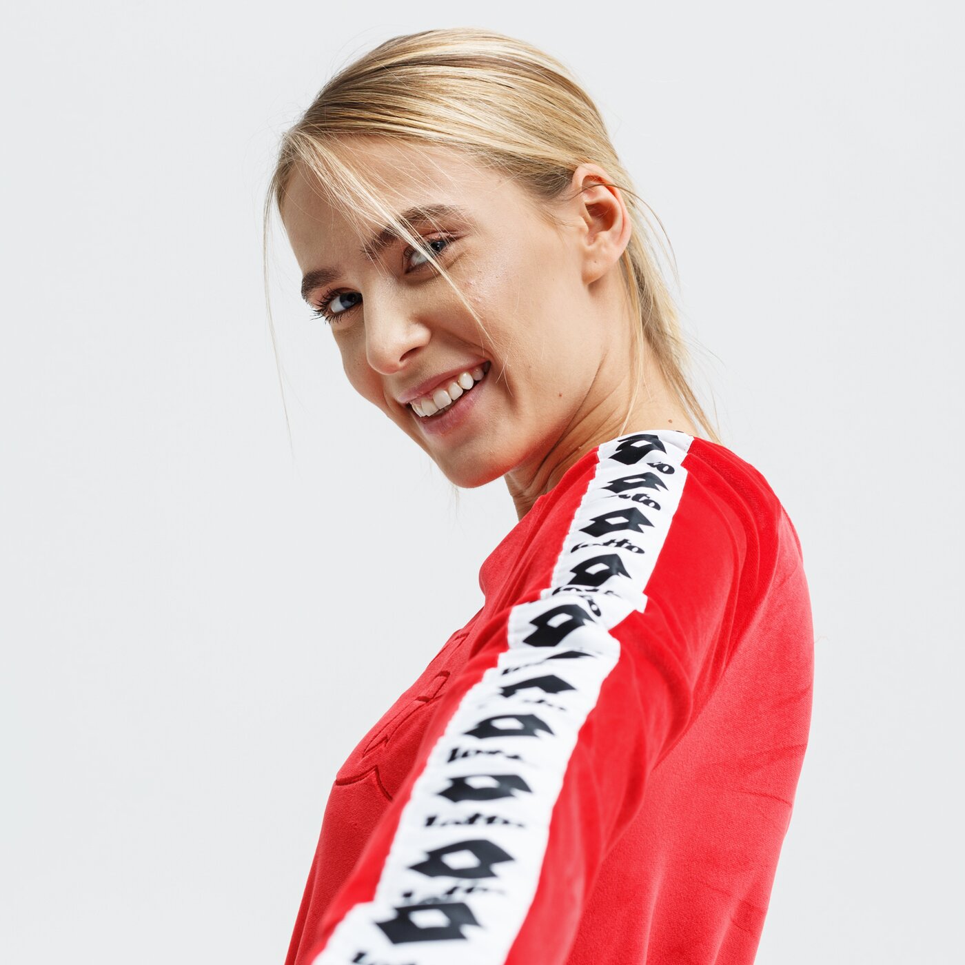 Bluza damska LOTTO BLUZA ATHLETICA W III SWEAT RN CH 211743-0c4 kolor czerwony