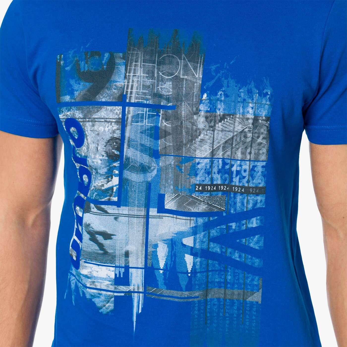 Koszulka męska UMBRO T-SHIRT SKIDO ul17tsm33001 kolor niebieski