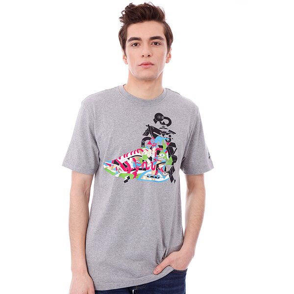 Koszulka męska NIKE T-SHIRT NEW RUN THAT 508367063 kolor szary