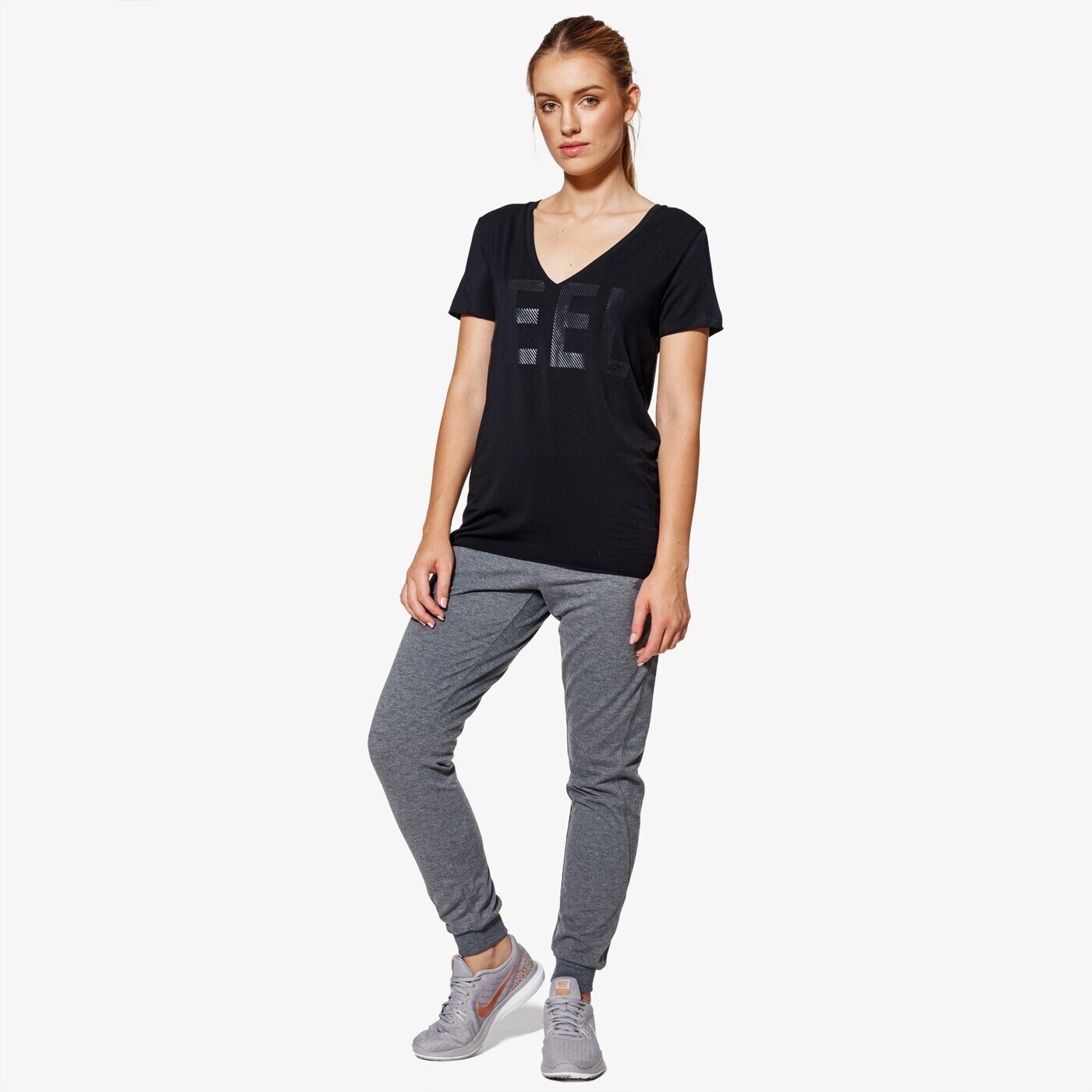 Koszulka damska LOTTO T-SHIRT SS FEEL-FIT W t5185 kolor czarny