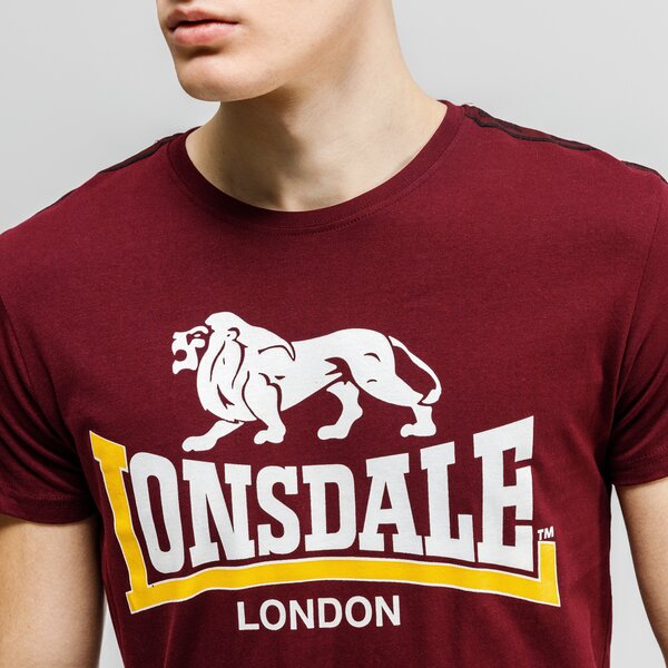 Koszulka męska LONSDALE T-SHIRT SS PARSON 114067-2003 kolor bordowy