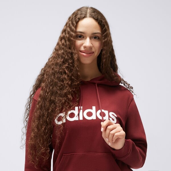 Bluza damska ADIDAS BLUZA Z KAPTUREM W LIN FT HD il3342 kolor bordowy