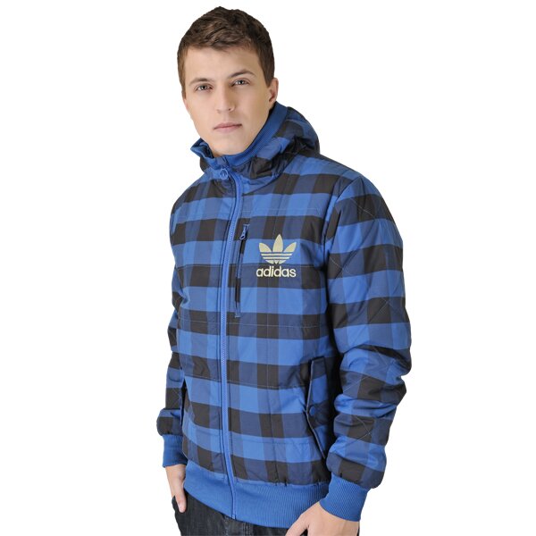 Kurtka zimowa męska ADIDAS KURTKA AC PADDED JACKET GRAPHIC o57772 kolor niebieski