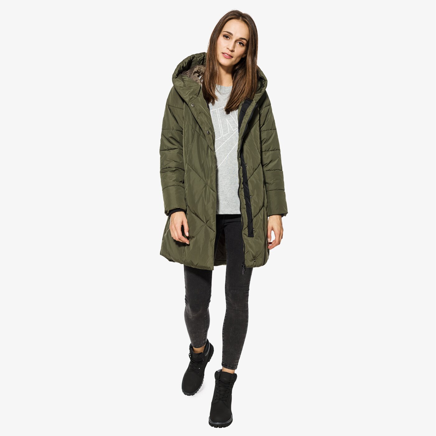 Kurtka zimowa damska FEEWEAR KURTKA MASHO fw37kud31001 kolor khaki