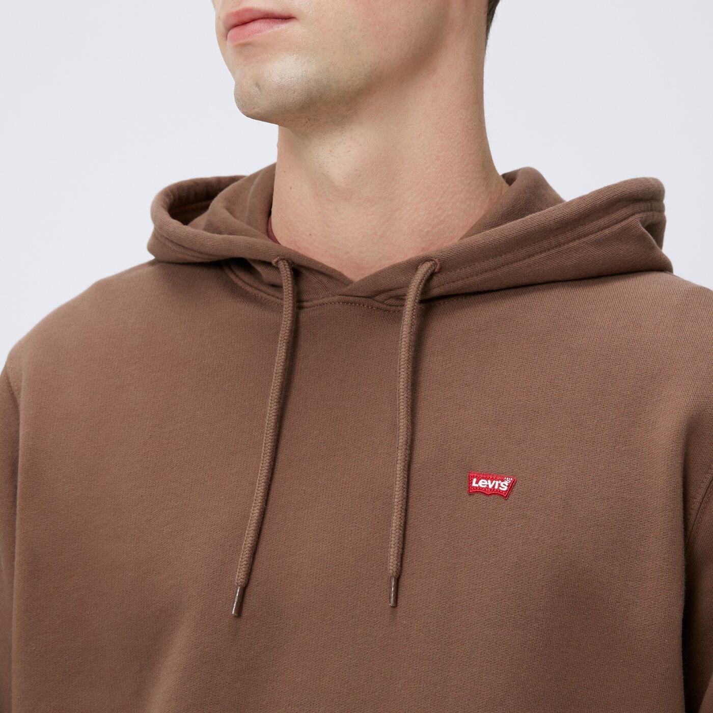 Bluza męska LEVI'S BLUZA Z KAPTUREM THE ORIGINAL HM 34581-0050 kolor brązowy