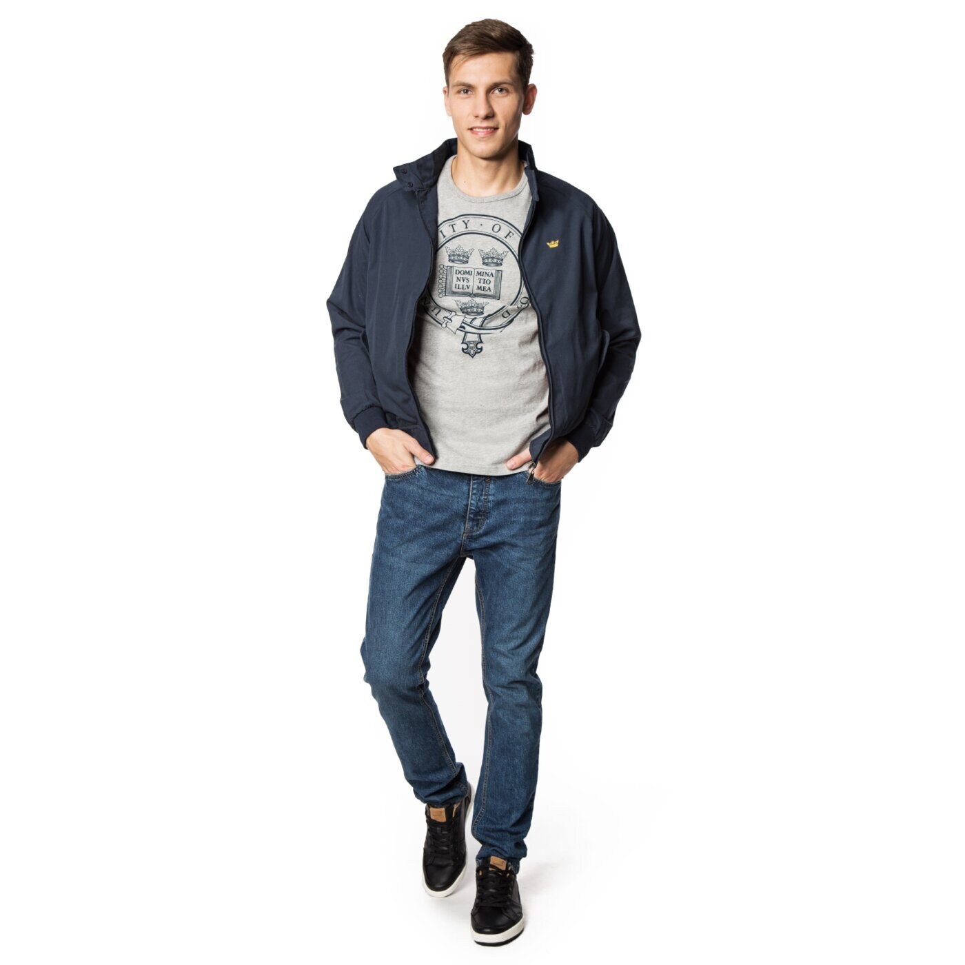 Kurtka przejściowa męska LONSDALE KURTKA OXFORD 1153343076 kolor granatowy