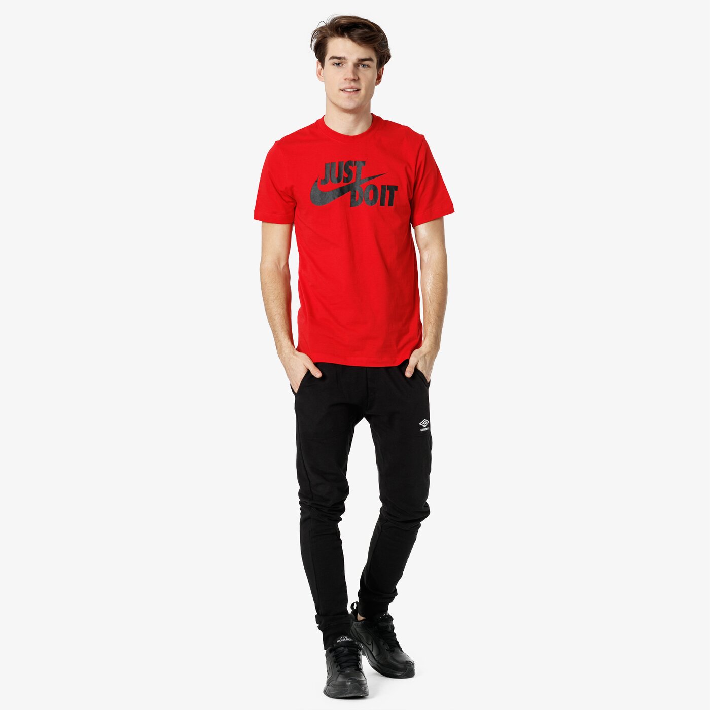 Koszulka męska NIKE T-SHIRT SS M NSW JUST DO IT SWOOSH ar5006-657 kolor czerwony