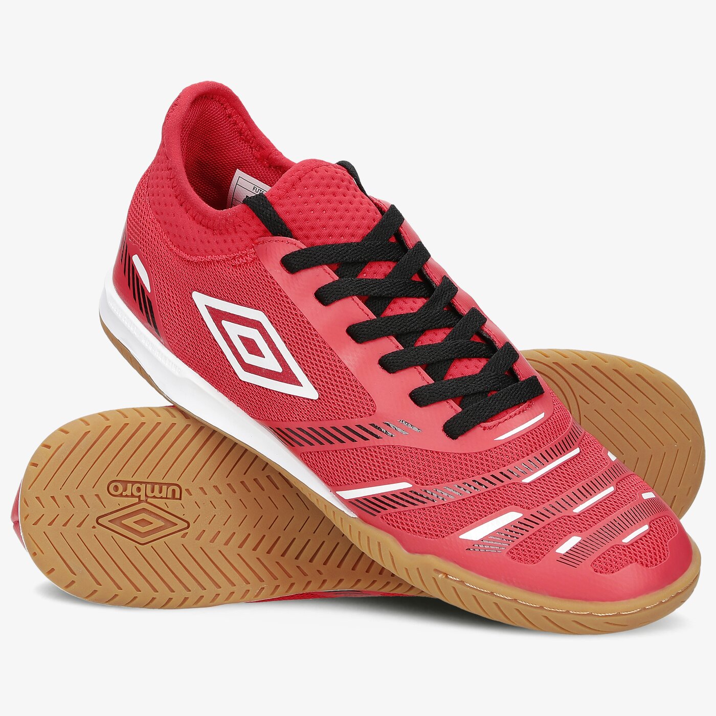 Buty piłkarskie męskie UMBRO FUTSAL COURT 5 81669u-jlf kolor czerwony