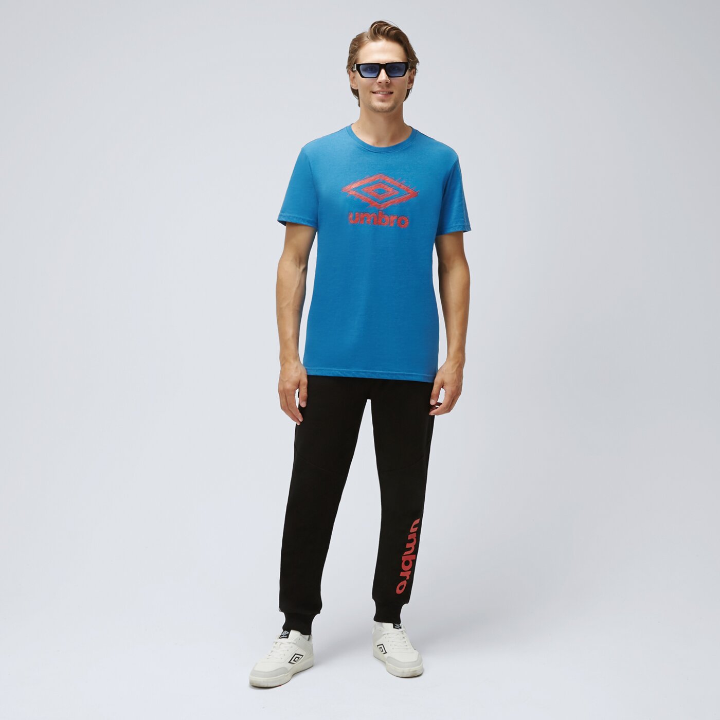 Spodnie dresowe męskie UMBRO SPODNIE DAMAKO ul123spm02001 kolor czarny