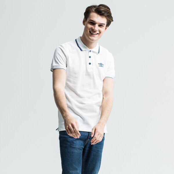 Koszulka polo męska UMBRO POLO NATLO ul19pom06002 kolor biały