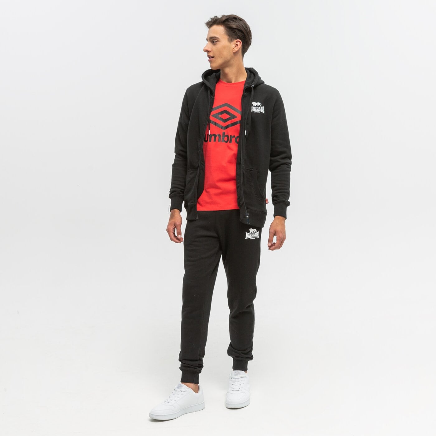 Spodnie dresowe męskie LONSDALE SPODNIE PILSDON 1171071000 kolor czarny