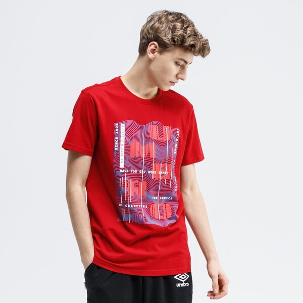 Koszulka męska UMBRO T-SHIRT STROLO ul120tsm38001 kolor czerwony