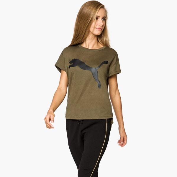 Koszulka damska PUMA T-SHIRT SS URBAN SPORTS TREND W 59398214 kolor khaki