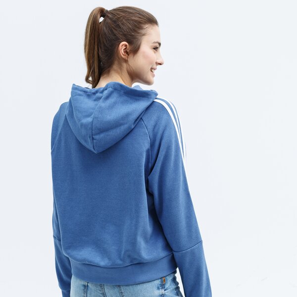 Bluza damska ADIDAS BLUZA Z KAPTUREM W 3S HD gl1461 kolor niebieski