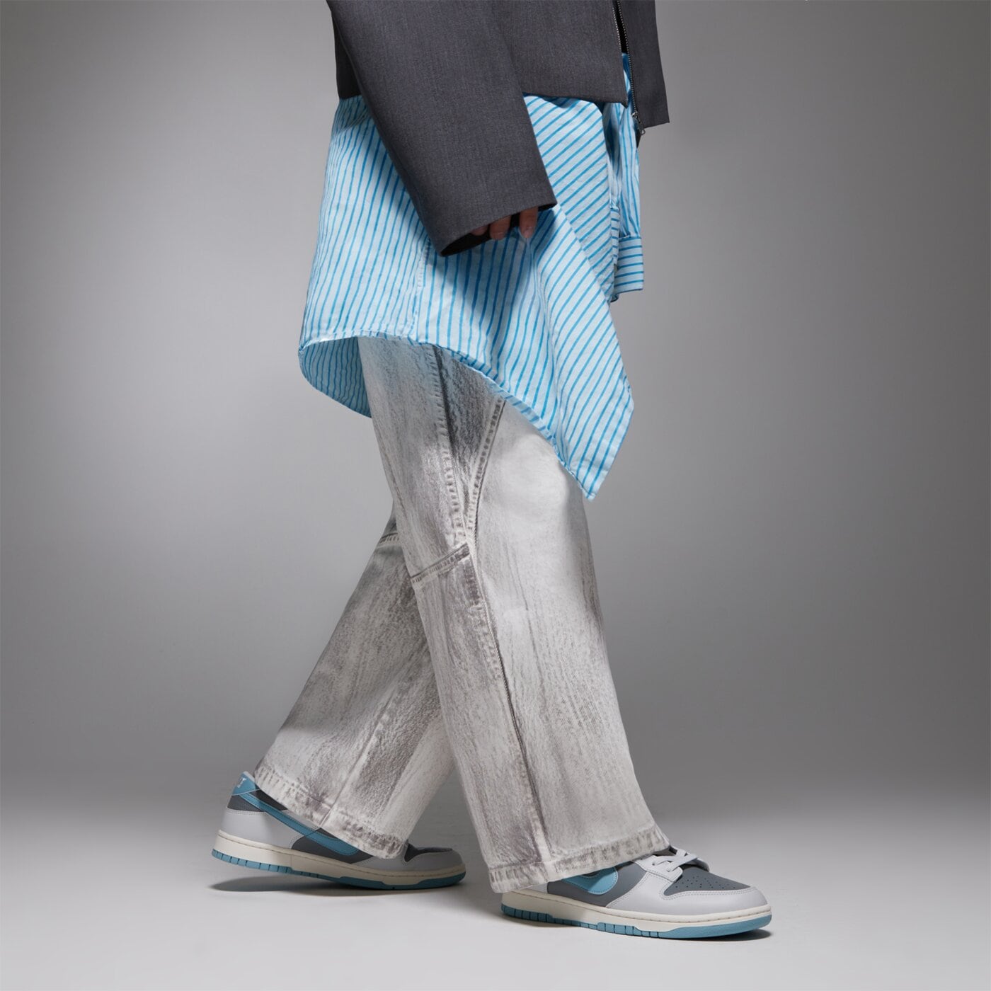 Buty sportowe męskie NIKE DUNK LOW RETRO hf5441-001 kolor szary