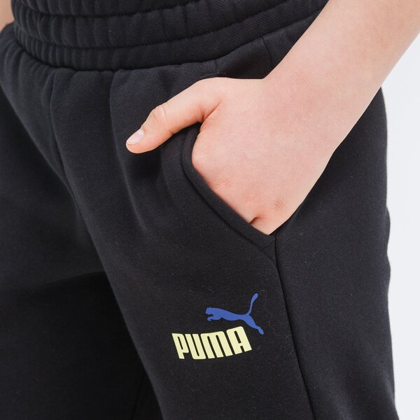 Spodnie dziecięce PUMA SPODNIE ESS 2 COL LOGO FL CL B 586988 01 kolor czarny