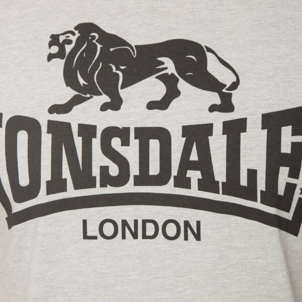 Koszulka męska LONSDALE T-SHIRT LOGO 1190831004 kolor szary