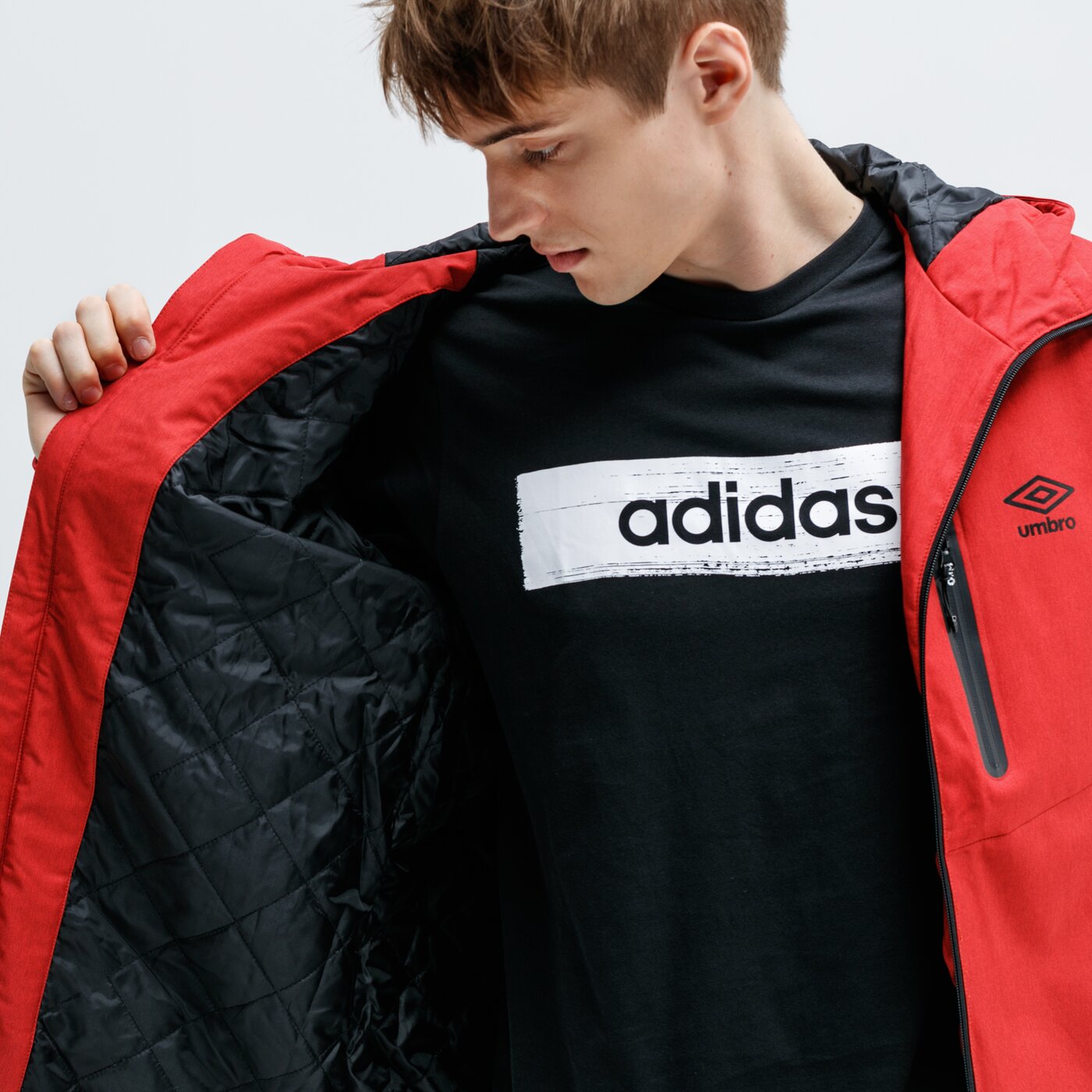 Kurtka zimowa męska UMBRO KURTKA ZIMOWA LISVESI ul39kum42001 kolor czerwony