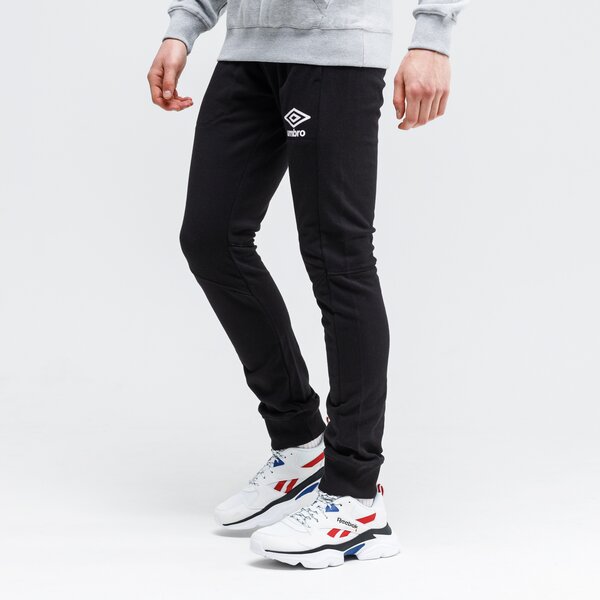 Spodnie dresowe męskie UMBRO SPODNIE SLIM FIT FLEECE 65677u-060 kolor czarny