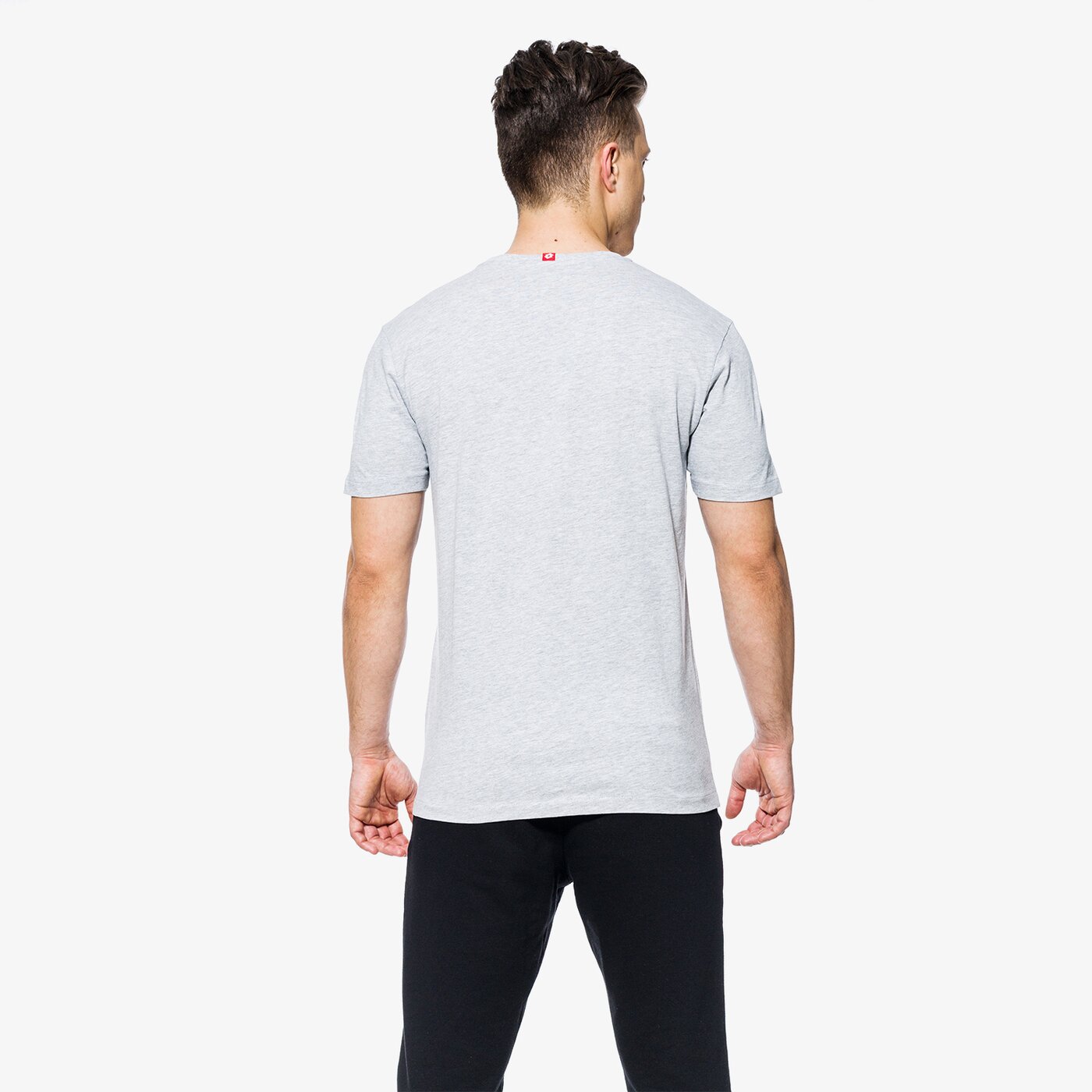 Koszulka męska LOTTO T-SHIRT SS SPORTLOGO lo18tsm12001 kolor szary