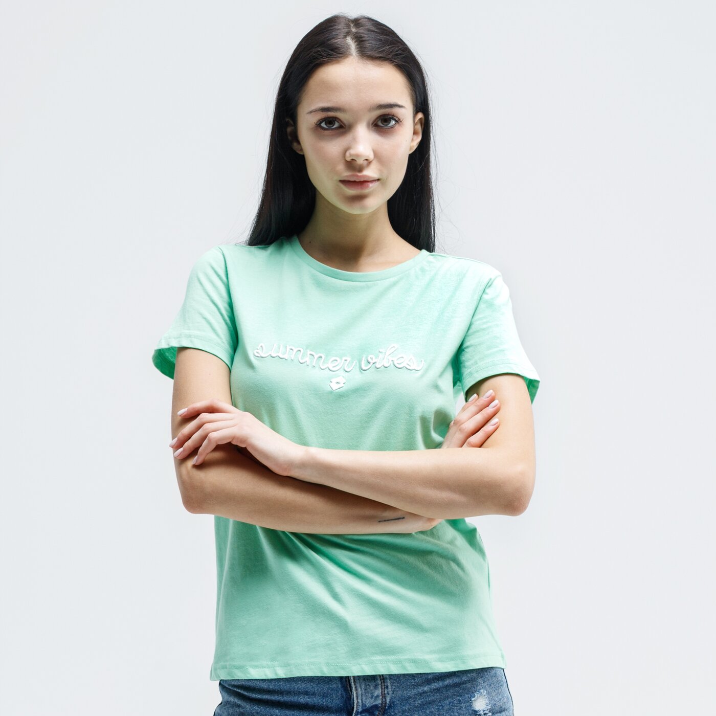Koszulka damska LOTTO T-SHIRT RODS lo120tsd05002 kolor zielony