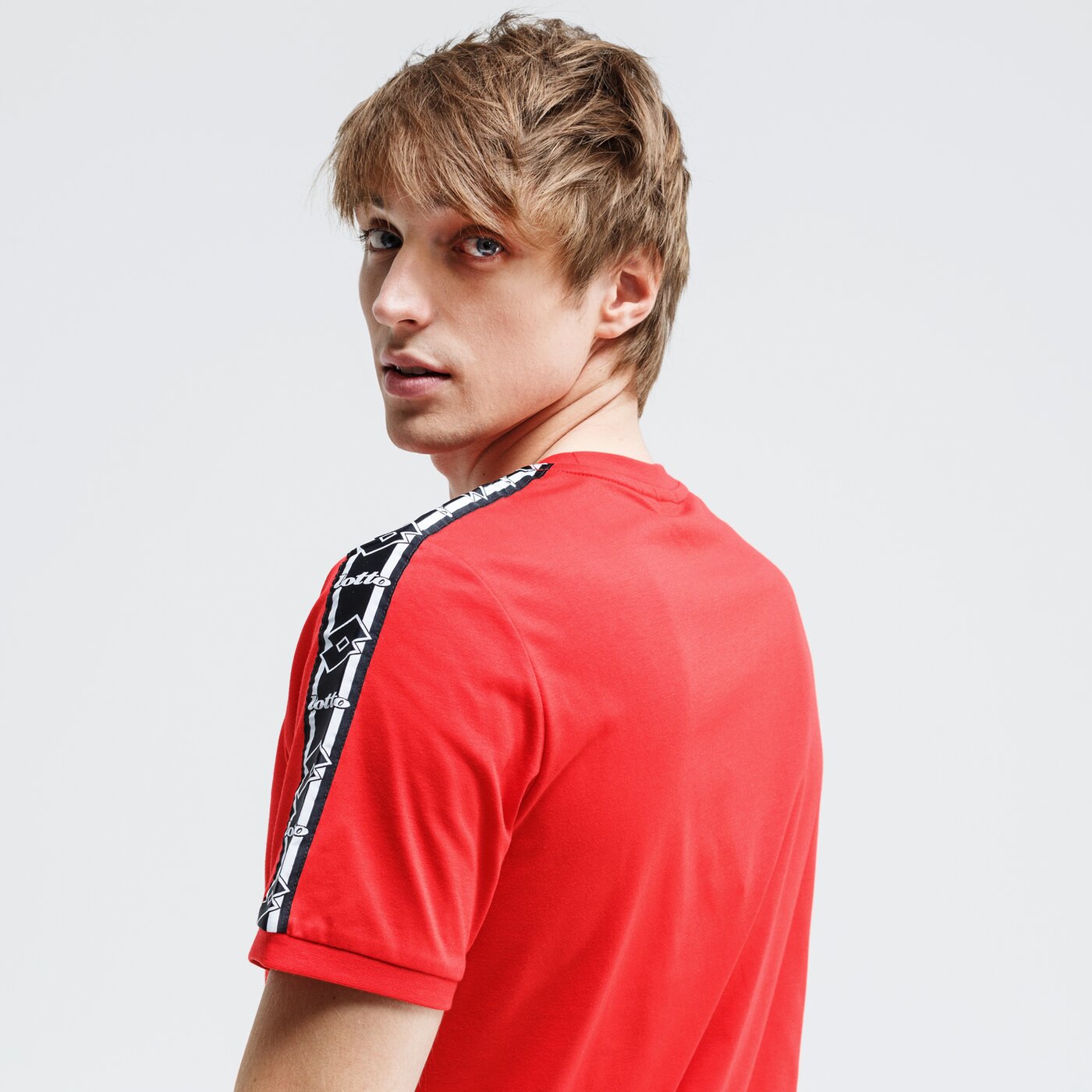 Koszulka męska LOTTO T-SHIRT ATHLETICA CLASSIC II JS 214412-0c4 kolor czerwony