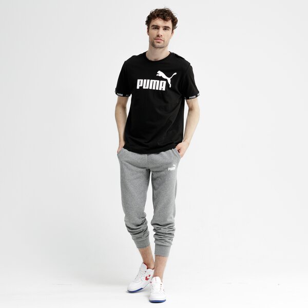 Koszulka męska PUMA T-SHIRT SS AMPLIFIED BIG LOGO 85424201 kolor czarny