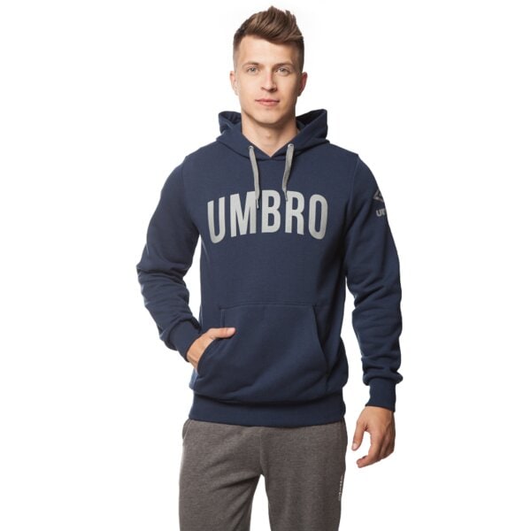 Bluza męska UMBRO BLUZA GRAPHIC OH HOODED 63138uy70 kolor granatowy